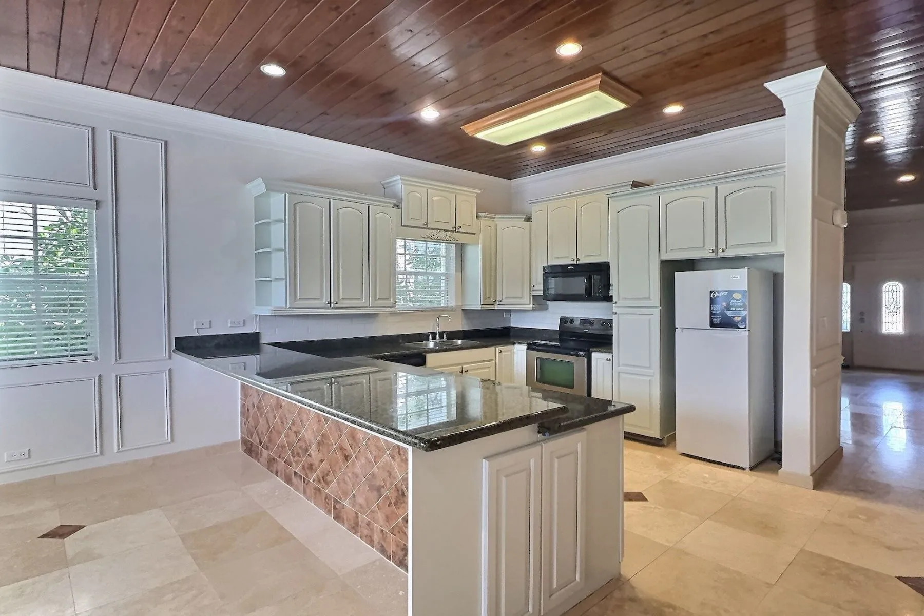Kitchen island view